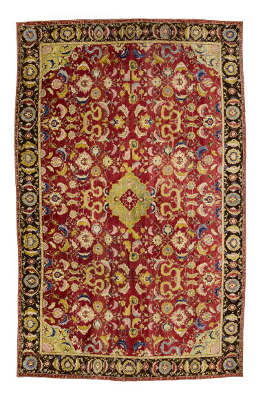 View full screen - View 1 of Lot 636. A Large Agra Carpet, North India, circa 1860.