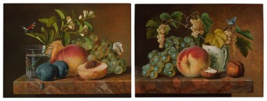 View full screen - View 1 of Lot 458. Pair of Still Lifes.