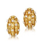 Pair of Diamond Ear Clips | 蒂芙尼 | 鑽石 耳夾一對