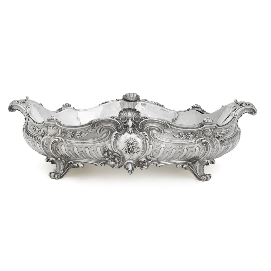 View full screen - View 1 of Lot 74. A French silver jardinière, Maison Odiot, Paris, circa 1880.