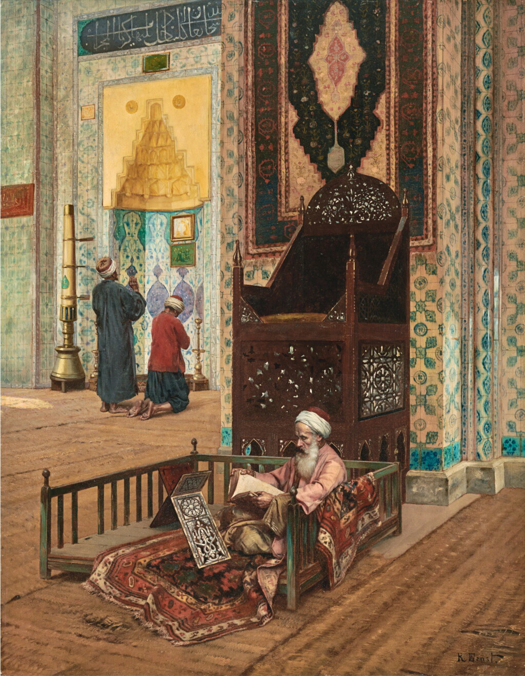 View full screen - View 1 of Lot 22. RUDOLF ERNST | THE MOSQUE OF RÜSTEM PASHA, CONSTANTINOPLE.