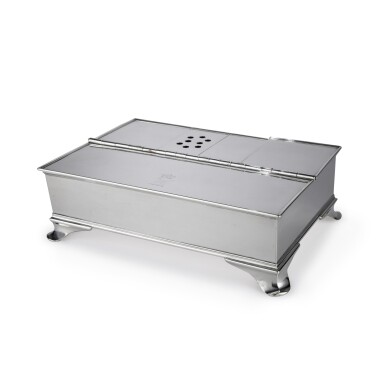 View full screen - View 1 of Lot 20. A George II Large Silver Treasury Inkstand of Irish Interest, Edward Wakelin, London, 1755.