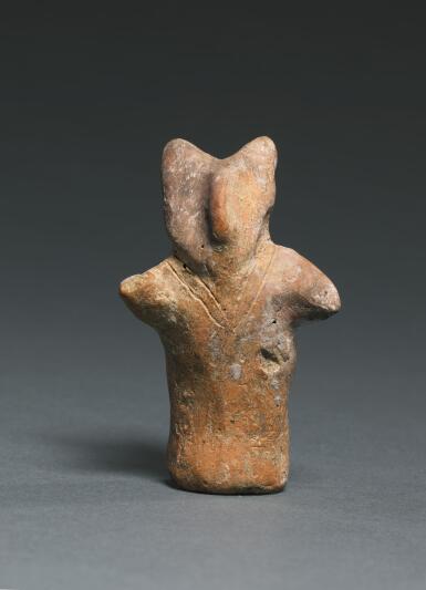 View full screen - View 1 of Lot 1. A TERRACOTTA ZOOMORPHIC FIGURE, STARČEVO CULTURE, EARLY NEOLITHIC PERIOD, 6200-5600 B.C..