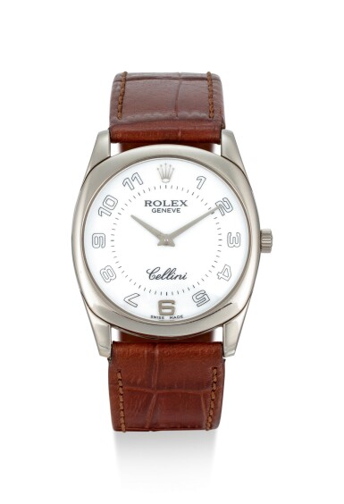 View full screen - View 1 of Lot 14. ROLEX | CELLINI, REFERENCE 4233, A WHITE GOLD WRISTWATCH, CIRCA 1999.