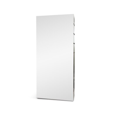 View full screen - View 1 of Lot 329. Armani Casa, Paris, A mirror and patinated wood storage unit, modern | .
