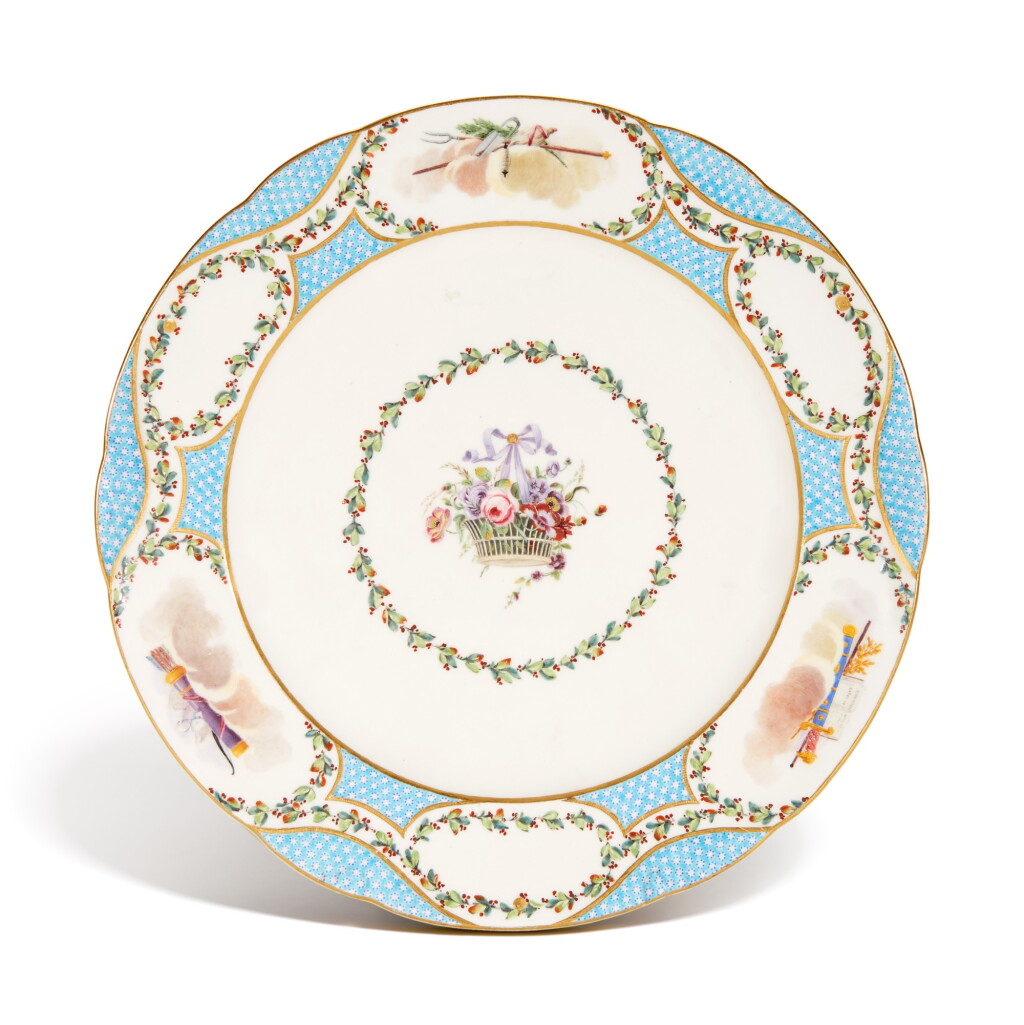 View full screen - View 1 of Lot 252. A SÈVRES PLATE, CIRCA 1770.