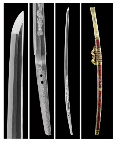 View full screen - View 1 of Lot 35. A Katana | Signed Chikuzen kuni Minamoto Nobukini Heijiro Yoshinao saku | Edo period, 19th century.