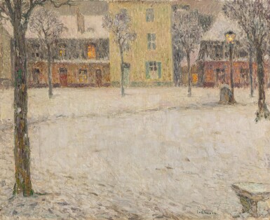 View full screen - View 1 of Lot 531. Place Saint-Louis, neige, Versailles.