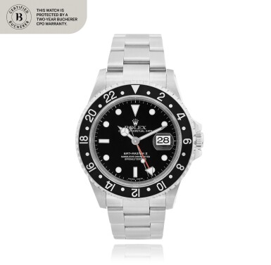 View full screen - View 1 of Lot 103. GMT-Master II, Ref. 16710 Montre bracelet en acier avec deux fuseaux horaires et date | Stainless steel dual time zone wristwatch with date and bracelet Vers 1999 | Circa 1999.