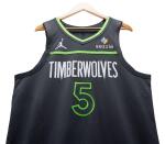 Anthony Edwards Minnesota Timberwolves 2024-2025 Emirates NBA Cup Game Worn Statement Edition Jersey | Double-Double | Matched to 2 Games