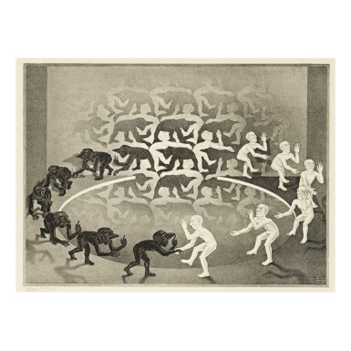 View full screen - View 1 of Lot 84. M. C. ESCHER | ENCOUNTER (B./K./L./W. 331).
