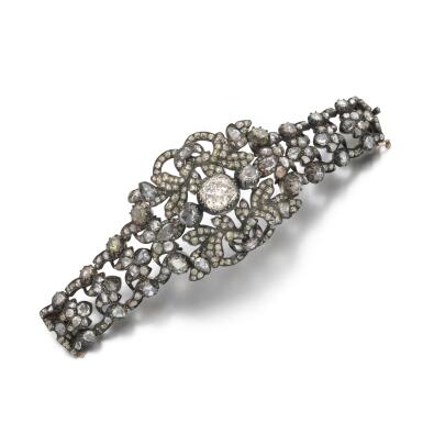 View full screen - View 1 of Lot 8. Diamond bracelet | Bracciale in diamanti 1860.