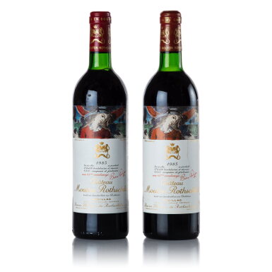 View full screen - View 1 of Lot 503. Château Mouton Rothschild 1985 (2 BT).