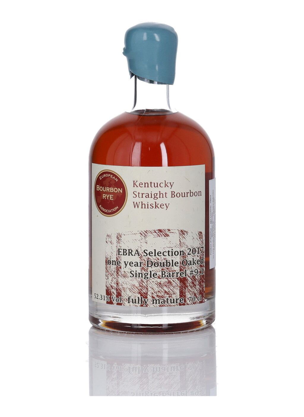 View full screen - View 1 of Lot 166. EBRA Selection #9.1 Straight Bourbon 104.62 Proof NV (1 BT 70cl).