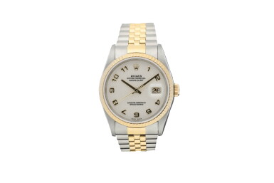 View full screen - View 1 of Lot 457. ROLEX | REFERENCE 16233 DATEJUST A STAINLESS STEEL AND YELLOW GOLD AUTOMATIC WRISTWATCH WITH DATE AND BRACELET, CIRCA 2000.