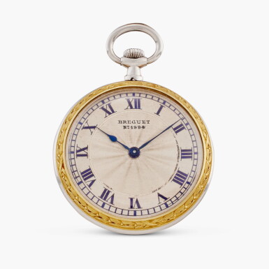 View full screen - View 1 of Lot 426. No. 1994 Montre Simple | A miniature white and yellow gold open-faced keyless watch, Sold to Mr. Charles Sachs on 21 October 21 1918.