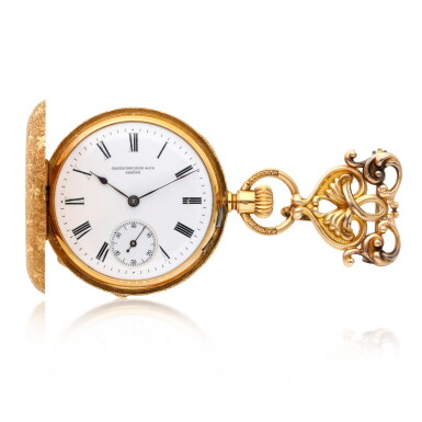 View full screen - View 1 of Lot 173. A yellow gold hunting cased watch, Circa 1890.