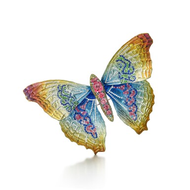 View full screen - View 1 of Lot 1866. Gem Set and Diamond Brooch | 陳世英 | 寶石 及 鑽石 胸針.