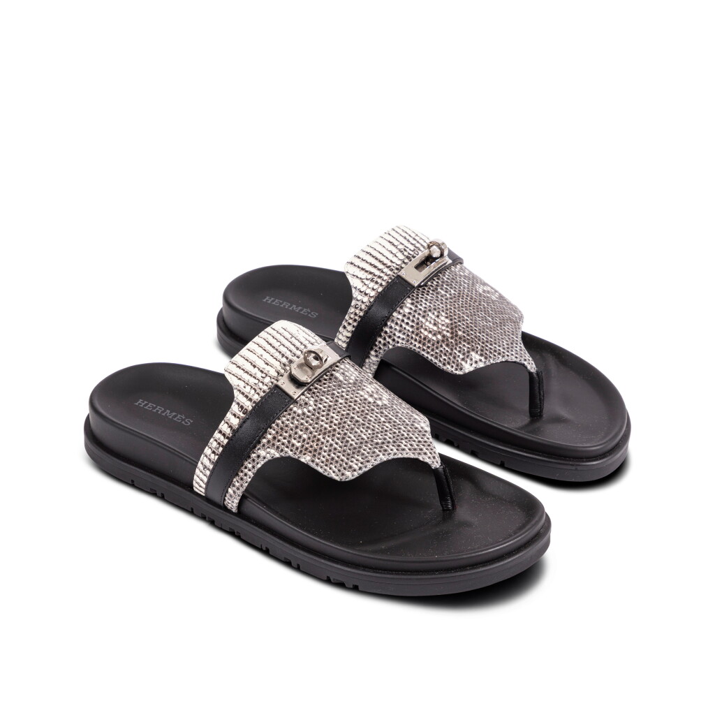 View full screen - View 1 of Lot 765. Ombre Lizard Empire Sandals, Size 38.