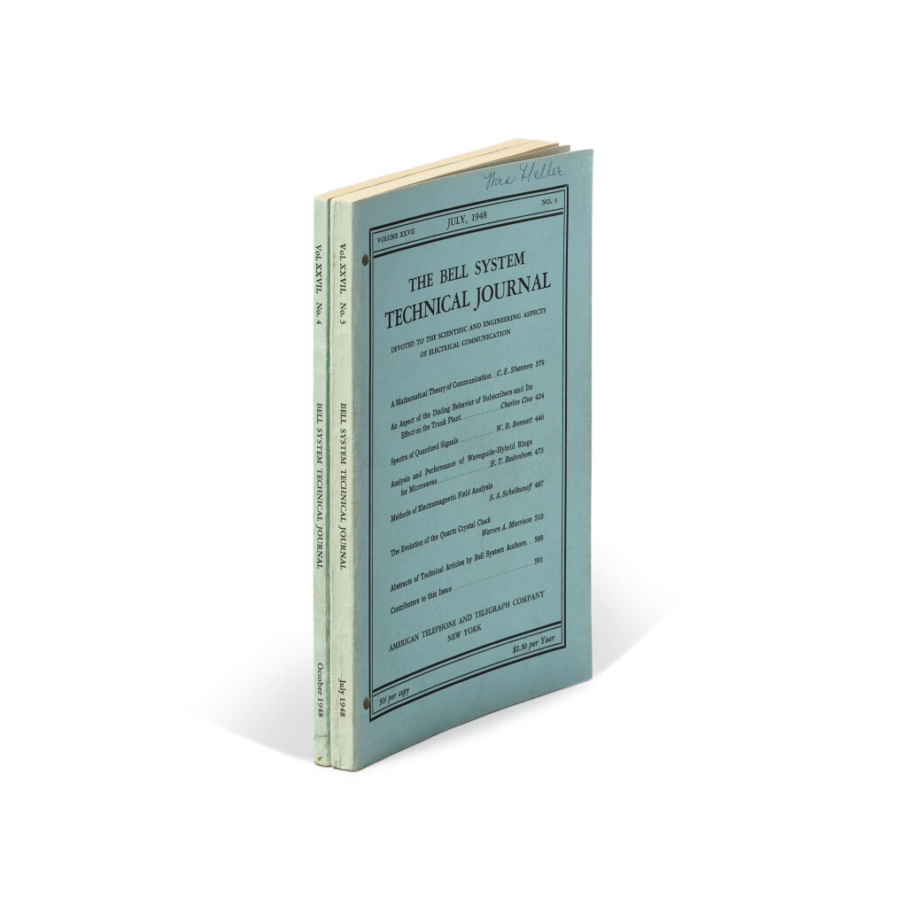 View full screen - View 1 of Lot 37. Claude Shannon.