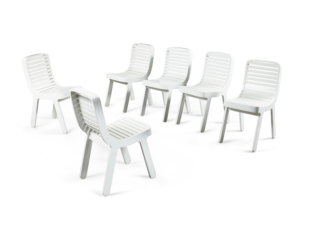 View full screen - View 1 of Lot 2077. Michael Young, Six chairs MY 68, 1998 | Michael Young, Six chaises MY 68, 1998.