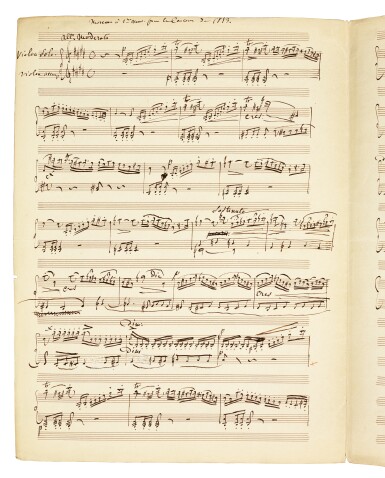 View full screen - View 1 of Lot 86. Ambroise Thomas. Autograph manuscript of "Concours de violon 1853".