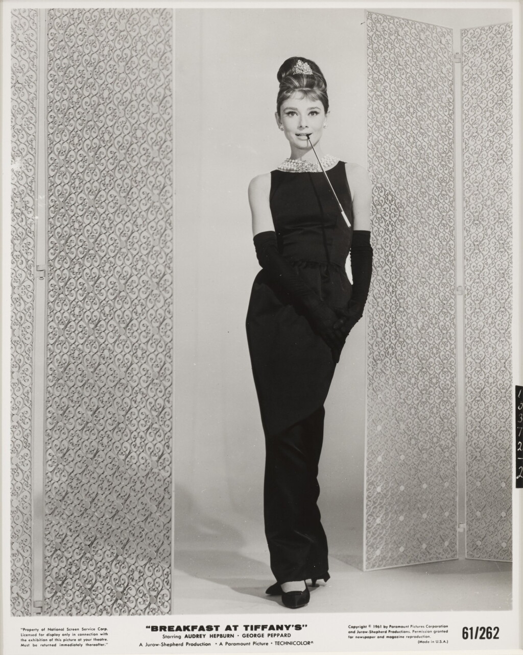 View full screen - View 1 of Lot 92. Breakfast at Tiffany's (1961), original photographic production still, US.