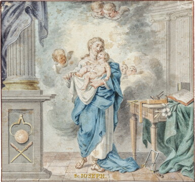 View full screen - View 1 of Lot 767. Saint Joseph and the Christ Child.