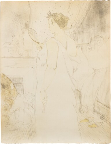 View full screen - View 1 of Lot 27. Femme à la glace - la glace à main (D. 185; Adr. 177; W. 161).
