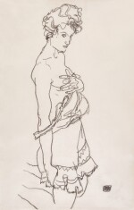 Stehender Halbakt (Standing semi-nude)
