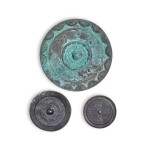 A group of three bronze mirrors, Han dynasty | 漢 銅鏡 一組三件