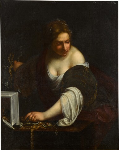 View full screen - View 1 of Lot 50. Mary Magdalene Renouncing Worldly Vanity.