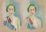 Deux portraits de Madame Heim, études