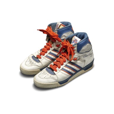 View full screen - View 1 of Lot 813. adidas Patrick Ewing Game Worn Conductor Player Exclusive Sample.
