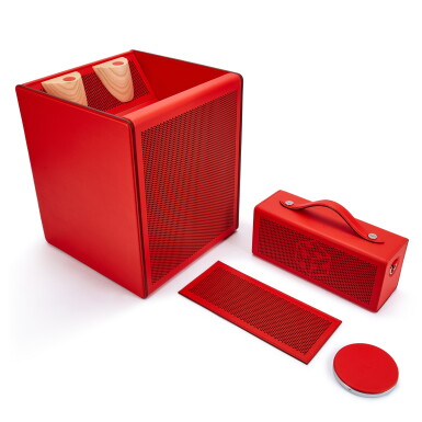 View full screen - View 1 of Lot 6180. Capucine Spad and Wood Odyssee Terre Mobile Speaker.