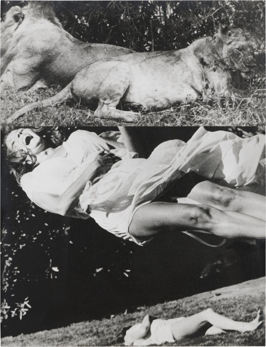 View full screen - View 1 of Lot 80. Woman Held Down by Lions.
