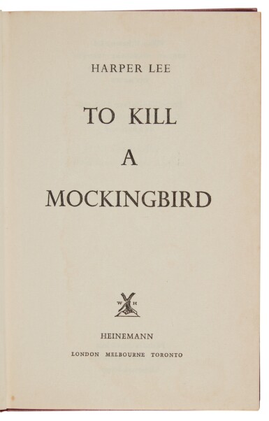 View full screen - View 1 of Lot 32. Lee, Harper | Lawyers, I suppose, were children once.