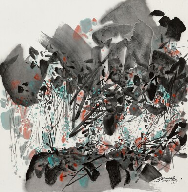 View full screen - View 1 of Lot 747. Chu Teh-Chun 朱德群 | Metz 05 N°1 梅斯05-1號.