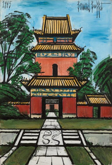View full screen - View 1 of Lot 1049. Bernard Buffet 貝爾納・布菲 | Les tombes Ming, Jingling et Yongling 永陵、景陵(明十三陵).