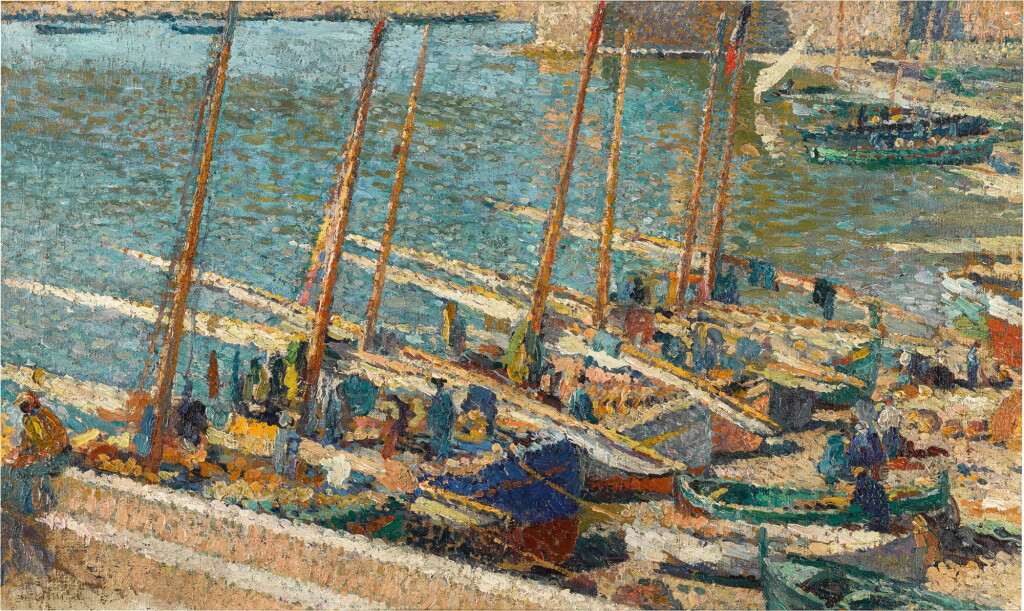 View full screen - View 1 of Lot 421. Bateaux au Port de Collioure.