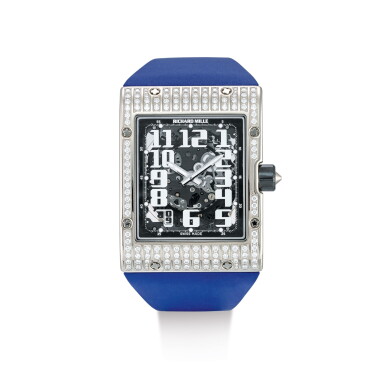 View full screen - View 1 of Lot 2178. RICHARD MILLE | RM016, A WHITE GOLD AND DIAMOND-SET SEMI-SKELETONISED WRISTWATCH WITH DATE, CIRCA 2011 | "RM016 白金鑲鑽石半鏤空腕錶,備日期顯示,錶殼編號1300,約2011年製".