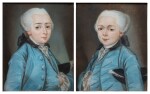 Portraits de Philippe Antoine, comte d'Hunolstein (1750-1830) et de François-Léonor d'Hunolstein (1751-1832)