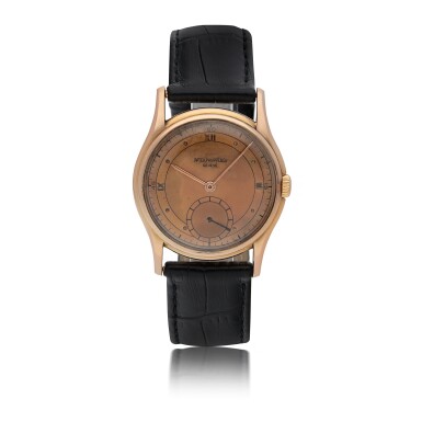 View full screen - View 1 of Lot 58. PATEK PHILIPPE | CALATRAVA, REF 1527 PINK GOLD WRISTWATCH MADE IN 1944.