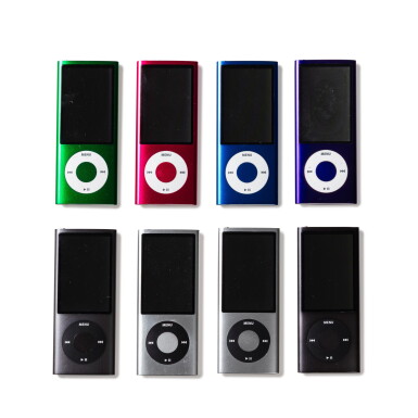 View full screen - View 1 of Lot 151. A set of eight Apple iPods Nano, 5th generation.