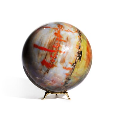 View full screen - View 1 of Lot 36. A Petrified Wood Sphere.