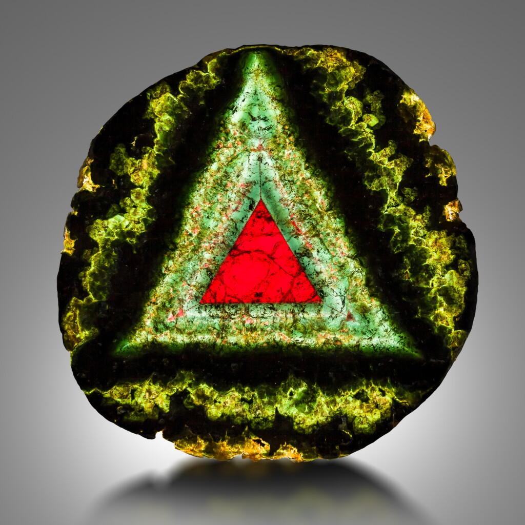 View full screen - View 1 of Lot 52. Tourmaline Slice.