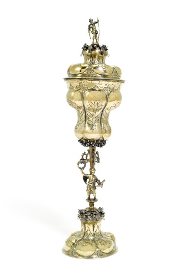 View full screen - View 1 of Lot 164. A German parcel-gilt silver cup and cover, Thomas Stoer II, Nuremberg, circa 1650.