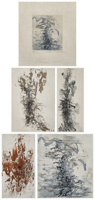 View full screen - View 1 of Lot 1101. Zao Wou-Ki 趙無極 | Les terrasses de jade 翠玉台.