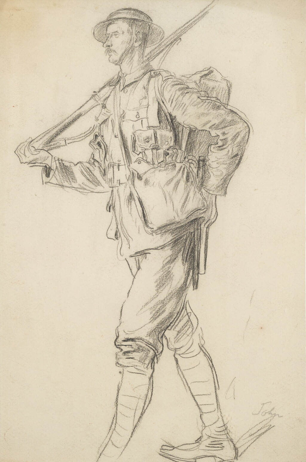 View full screen - View 1 of Lot 629. A Canadian Soldier.