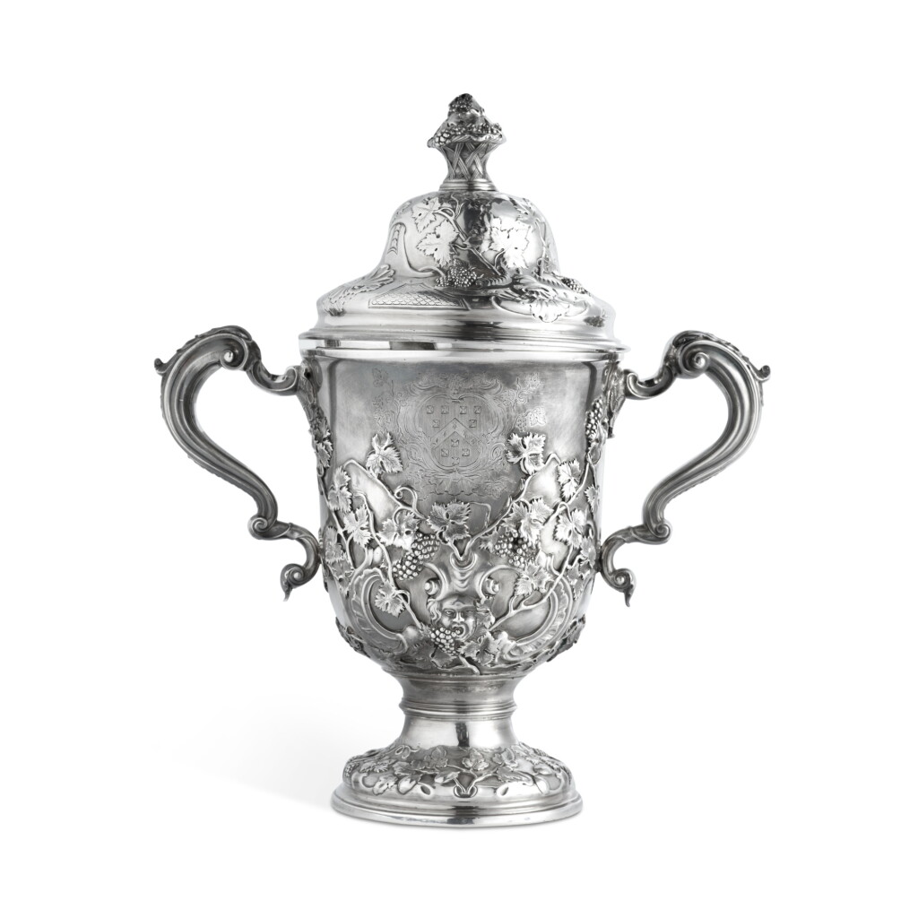 View full screen - View 1 of Lot 376. A George II Silver Cup and Cover, George Wickes, London, 1740.